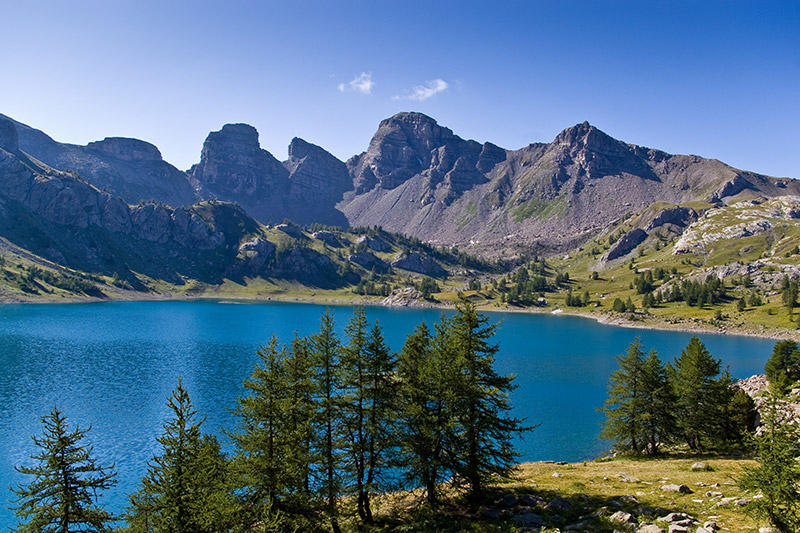 paysage de montagne - lac allos