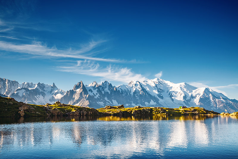 paysage de montagne - mont blanc